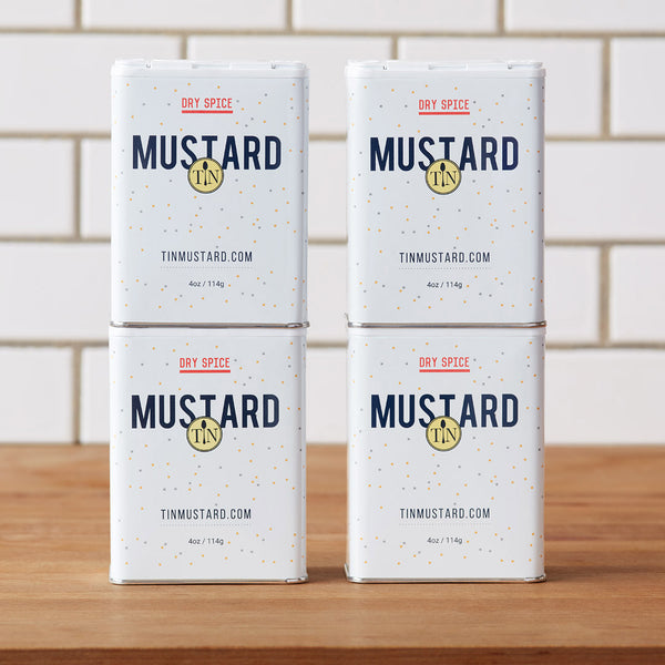 Tin Mustard - Dry Mustard Blend - 4 Tins