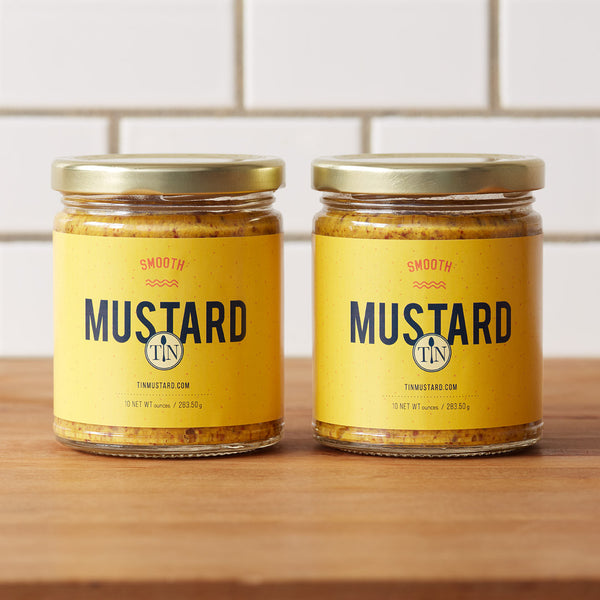 Tin Mustard - Smooth - Two Jars